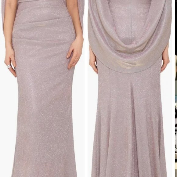 Cape Sleeve Trumpet Gown - Picture 6 of 6